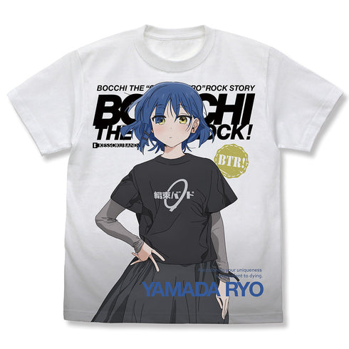 『ぼっち・ざ・ろっく!』山田リョウ フルグラフィックTシャツ ホワイト L